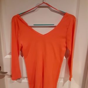 Ann Taylor light weight orange sweater